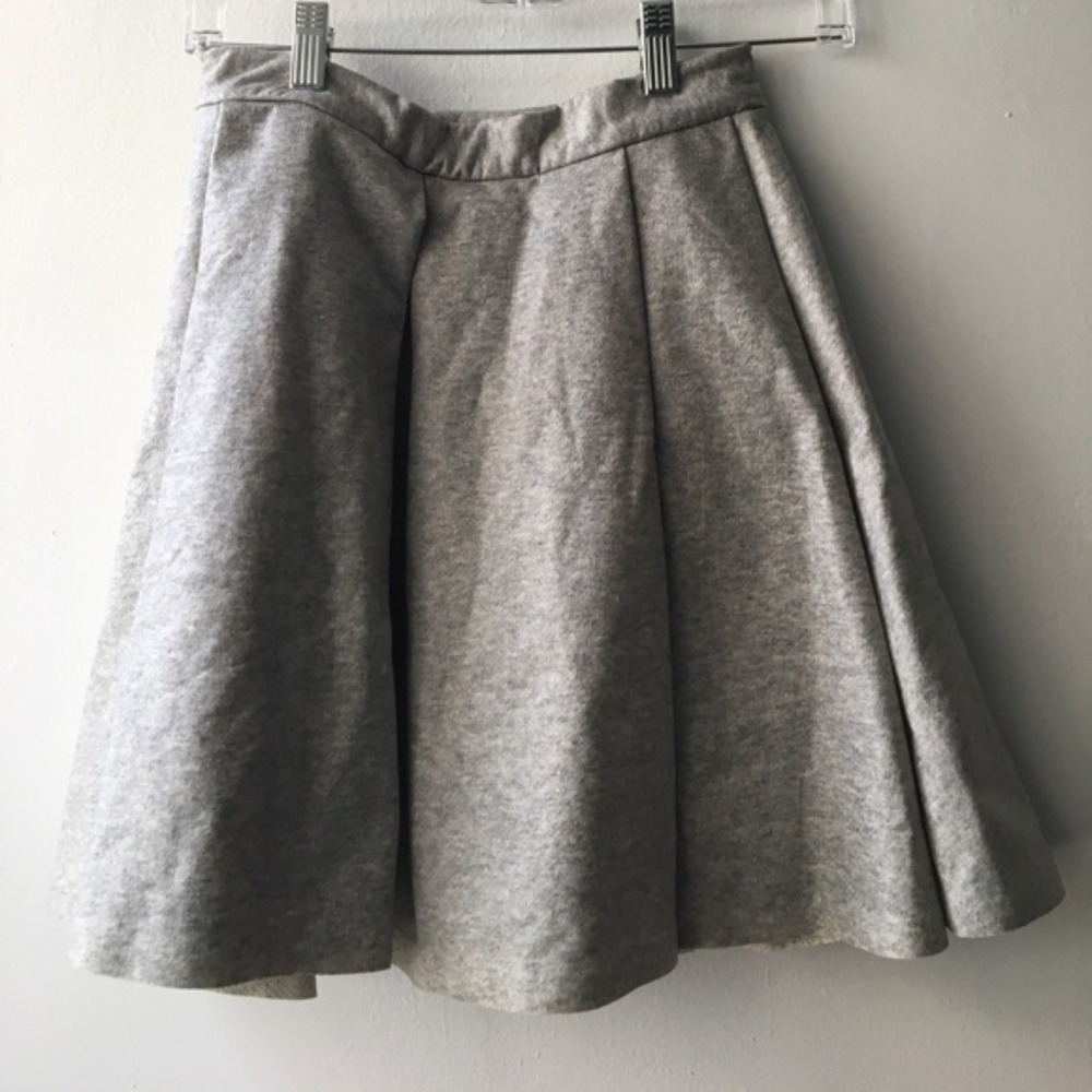 COS great faux leather skater skirt